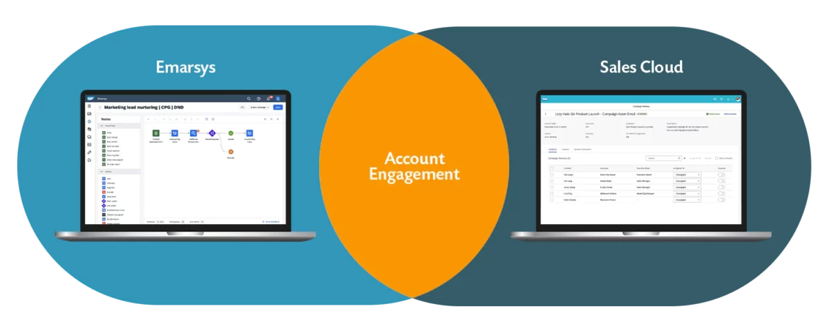SAP Emarsys B2B Account Engagement - SAP Sales Cloud